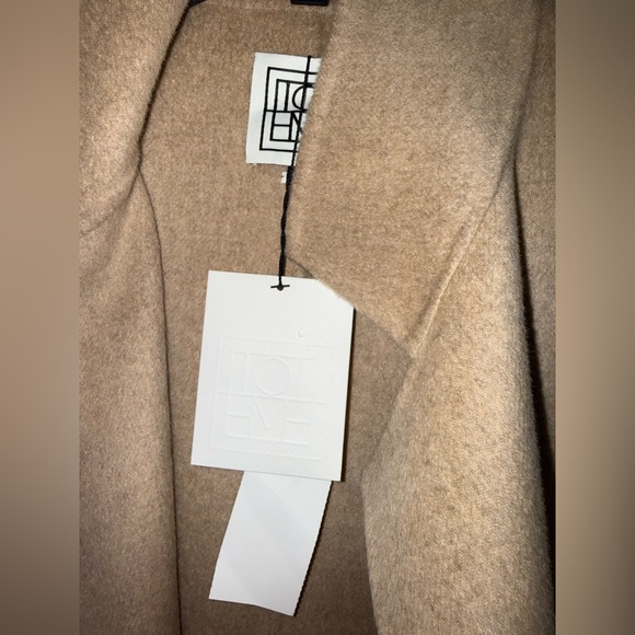 Toteme Patch Pocket Double Jacket, 40, Fawn Melange - Picture 11 of 15